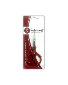 Cuticle Nail Scissors Embroidered Red 4 Inch US2031 (1X12PCS)