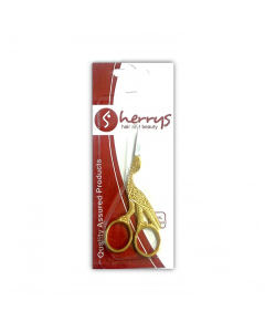 Cuticle Nail Scissors Stroke Shape Gold 4 Inch FES2020 (1X12PCS)