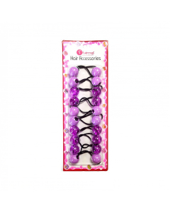 Hair Bobbles Purple Mix S01-07M3 (1X24PCS)