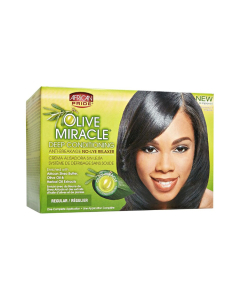 Olive Miracle Deep Conditioning Creme-on-creme No-lye Relaxer - Regular - 1 App