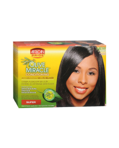 Olive Miracle Deep Conditioning Creme-on-creme No-lye Relaxer - Super - 1 App