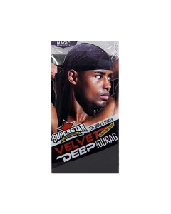 Velvet Deep Wave Durag Black 4803